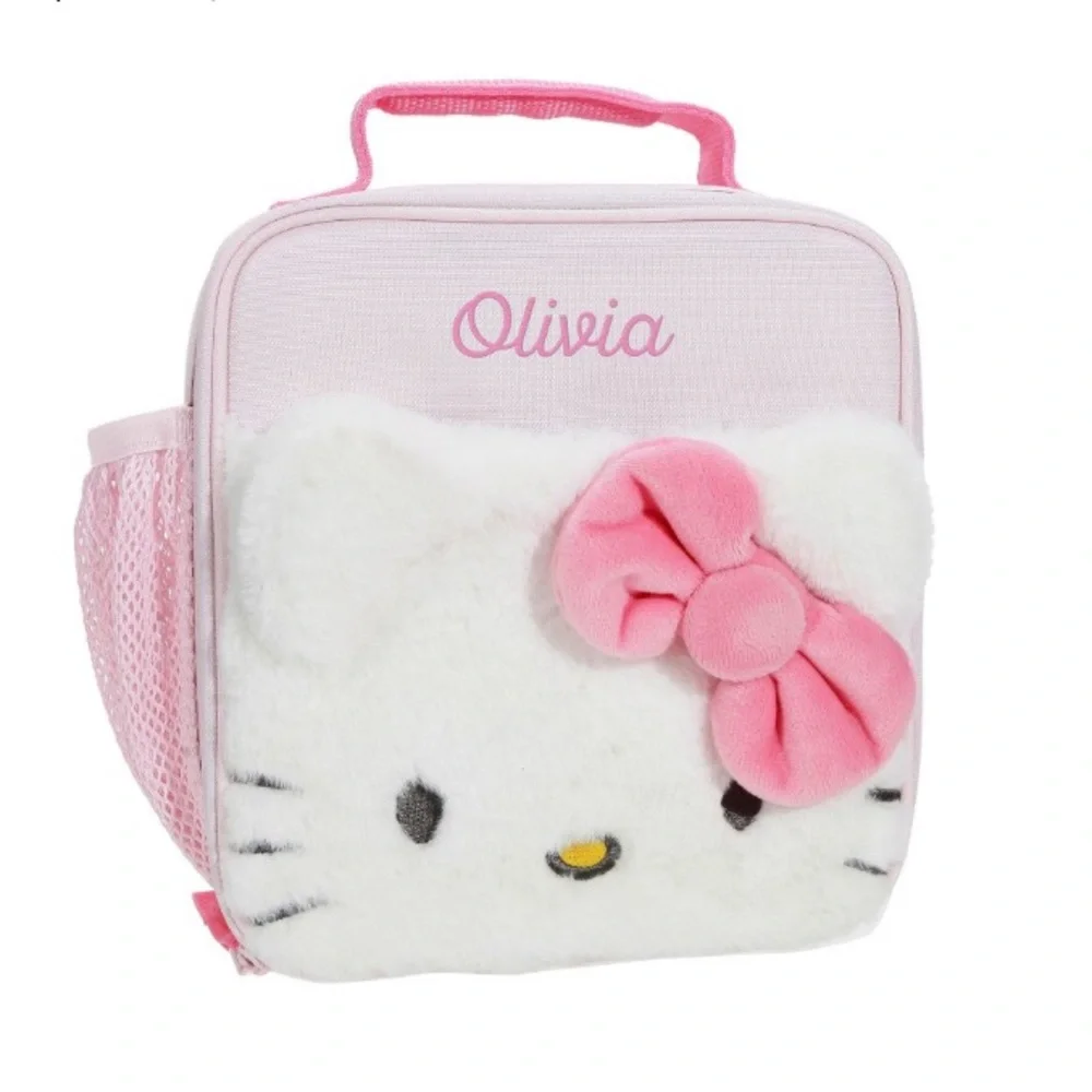 Pottery Barn Kids Pink and White Mackenzie Hello Kitty Lunch Bag